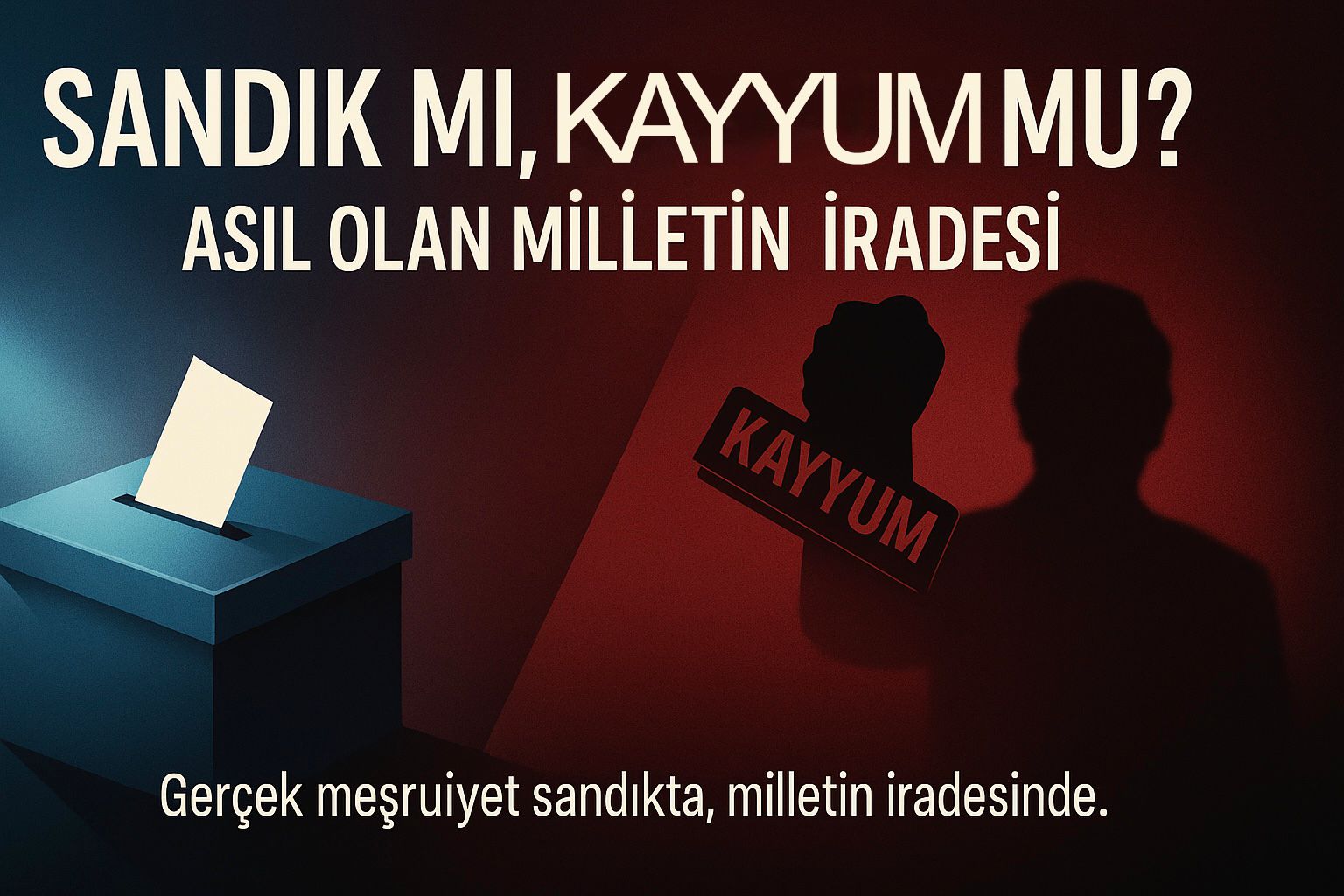 Sandık mı, Kayyum mu? Asıl Olan Milletin İradesi